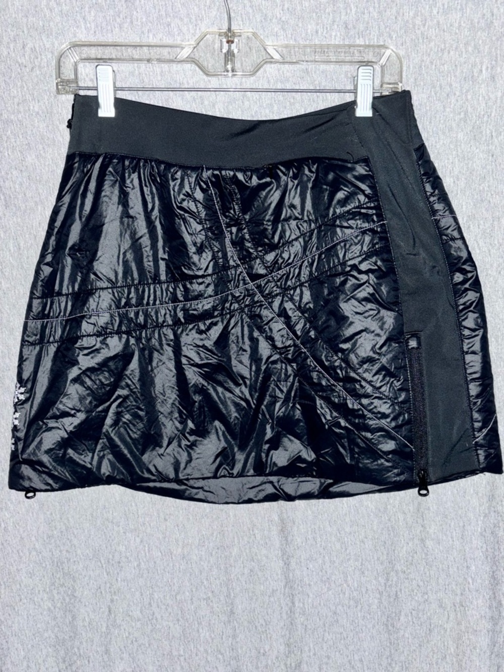 Swix Black Quilted Mini Skirt